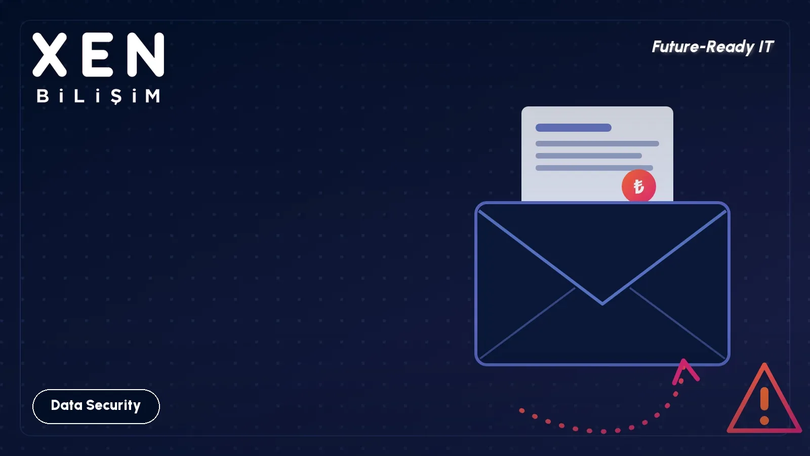 Fake payment instruction and business email compromise fraud concept — Xen Bilişim